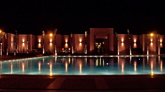 Night at the poolside